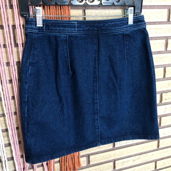 Rag & Bone "Marcy" Racer Miniskirt - Size 26 - Denim Skirt - Jean Skirt - Picture 10 of 12